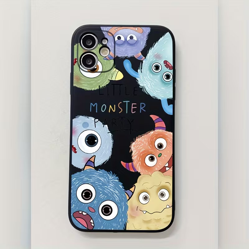 Monstera - ハロウィンの子供っぽい楽しいモンスター漫画風のiPhoneケース（iPhone 18、17、16、15、14、13、12、11 Pro、Xs Max、Mini、Plus、XR16e、17e対応）
