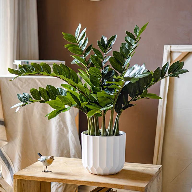 Fiddle Leaf Fig - 25インチ熱帯大人工植物分岐プラスチック偽の葉緑の葉家の庭の部屋の装飾店のための葉