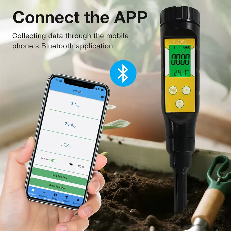 WAP01スマート土壌pHメーター、高精度温度酸性度測定（0 - Plant Pot のレビューと価格