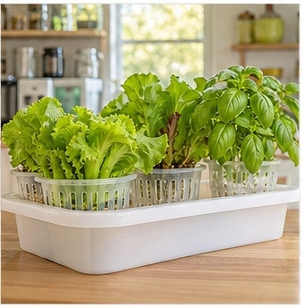 4個入り、厚手のプラスチック製メッシュネット付きプランター。 - Indoor Plants のレビューと価格