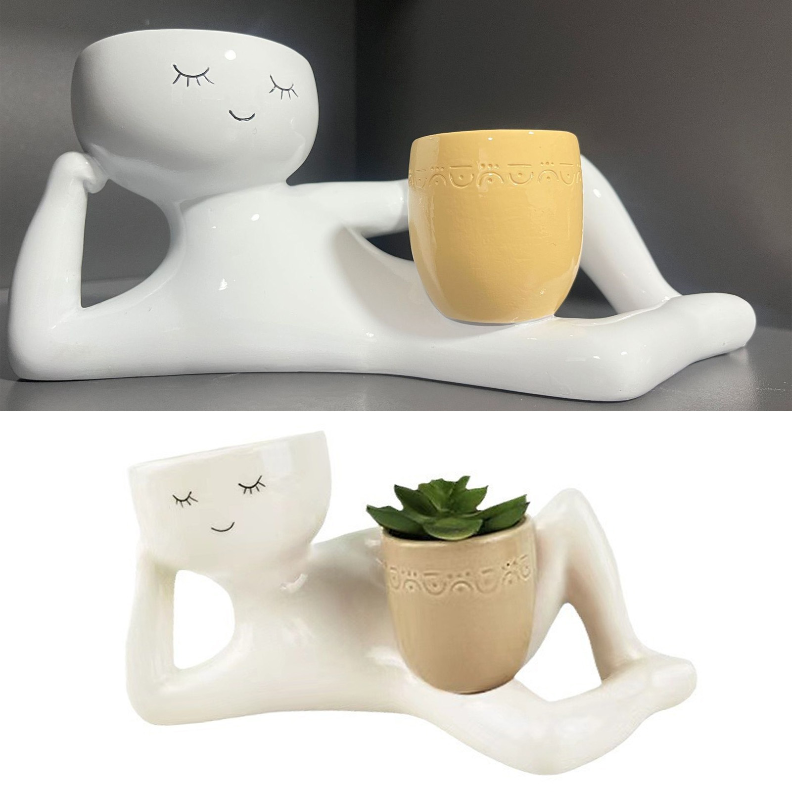 多肉植物鉢クリエイティブ通気性合成樹脂植木鉢デスクトップオー - Pothos のレビューと価格