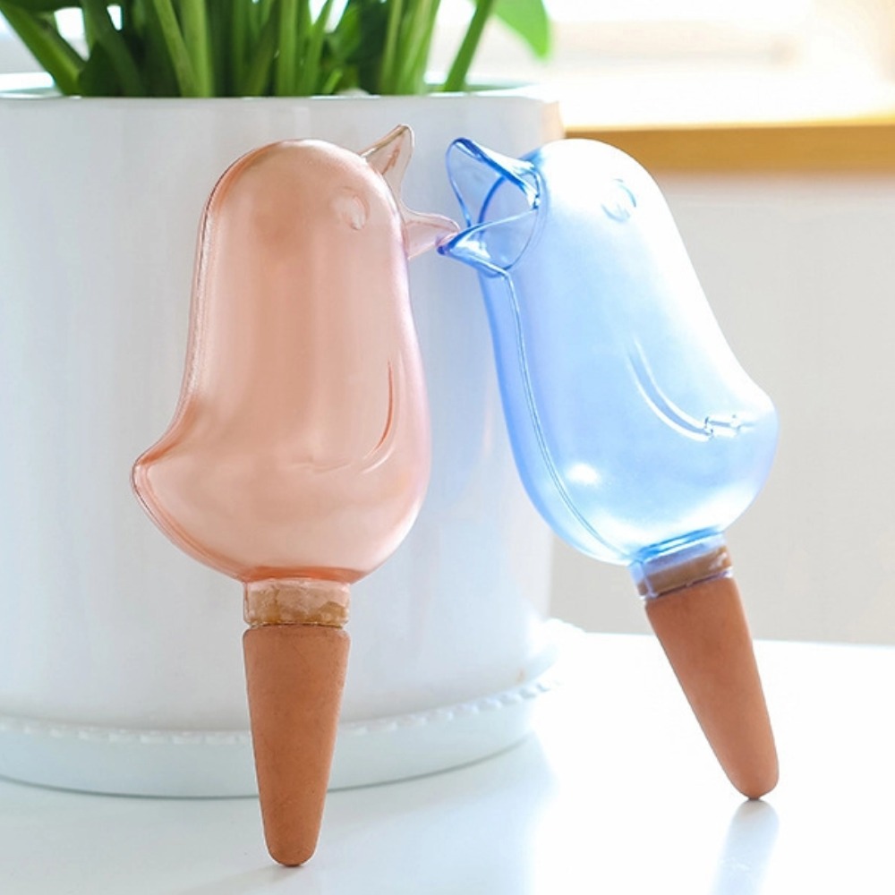 鳥型植物散水器 自動点滴灌漑 テラコッタ製 スローリリース  - Pothos のレビューと価格