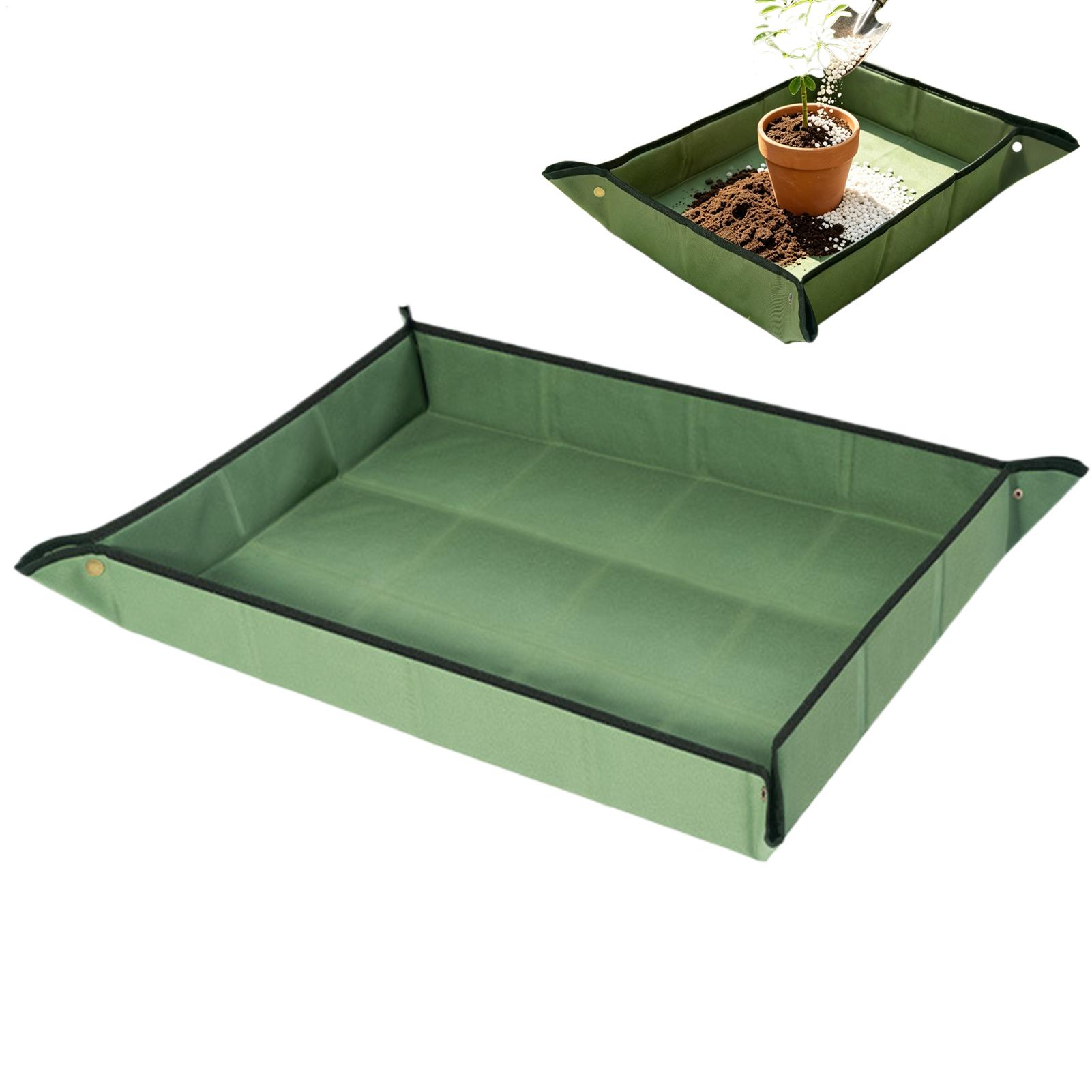 植え替えマット 特大 厚手 ポータブル 汚れ防止 室内植物用 - Repotting Mat のレビューと価格