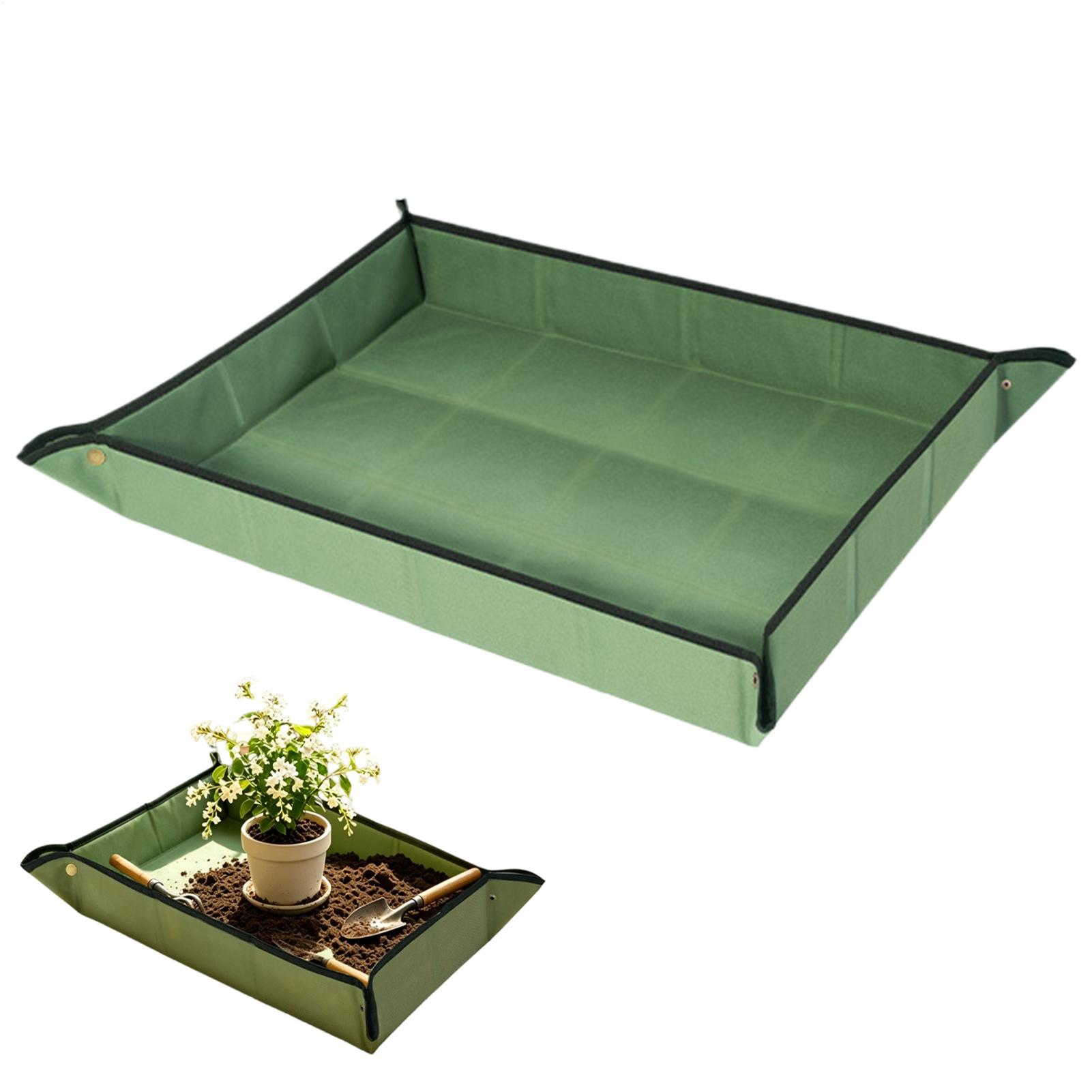 植え替えマット 特大 厚手 ポータブル 汚れ防止 室内植物用 - Repotting Mat のレビューと価格