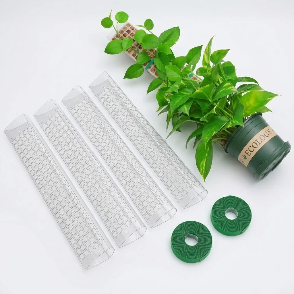 室内で育てるつる性植物用のプラスチック製モスポール、植物スタ - Plant Support Stake のレビューと価格