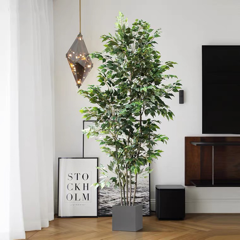 70インチ人工イチジクの木フェイクフロア植物プラスチックガジ - Fiddle Leaf Fig のレビューと価格